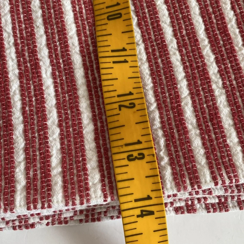 Williams Sonoma Red and White Striped Placemats Set of 6